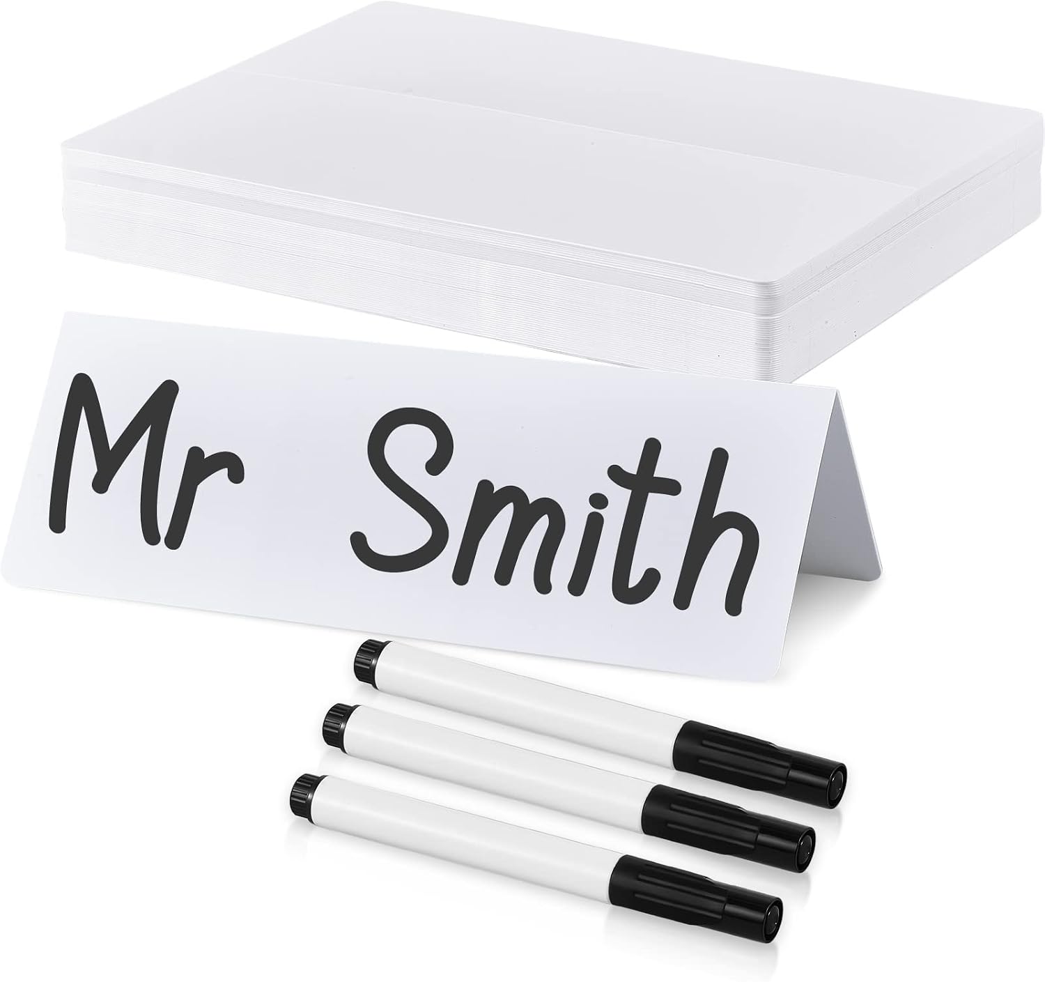Dry Erase Name Tent Table Cards (50pc)