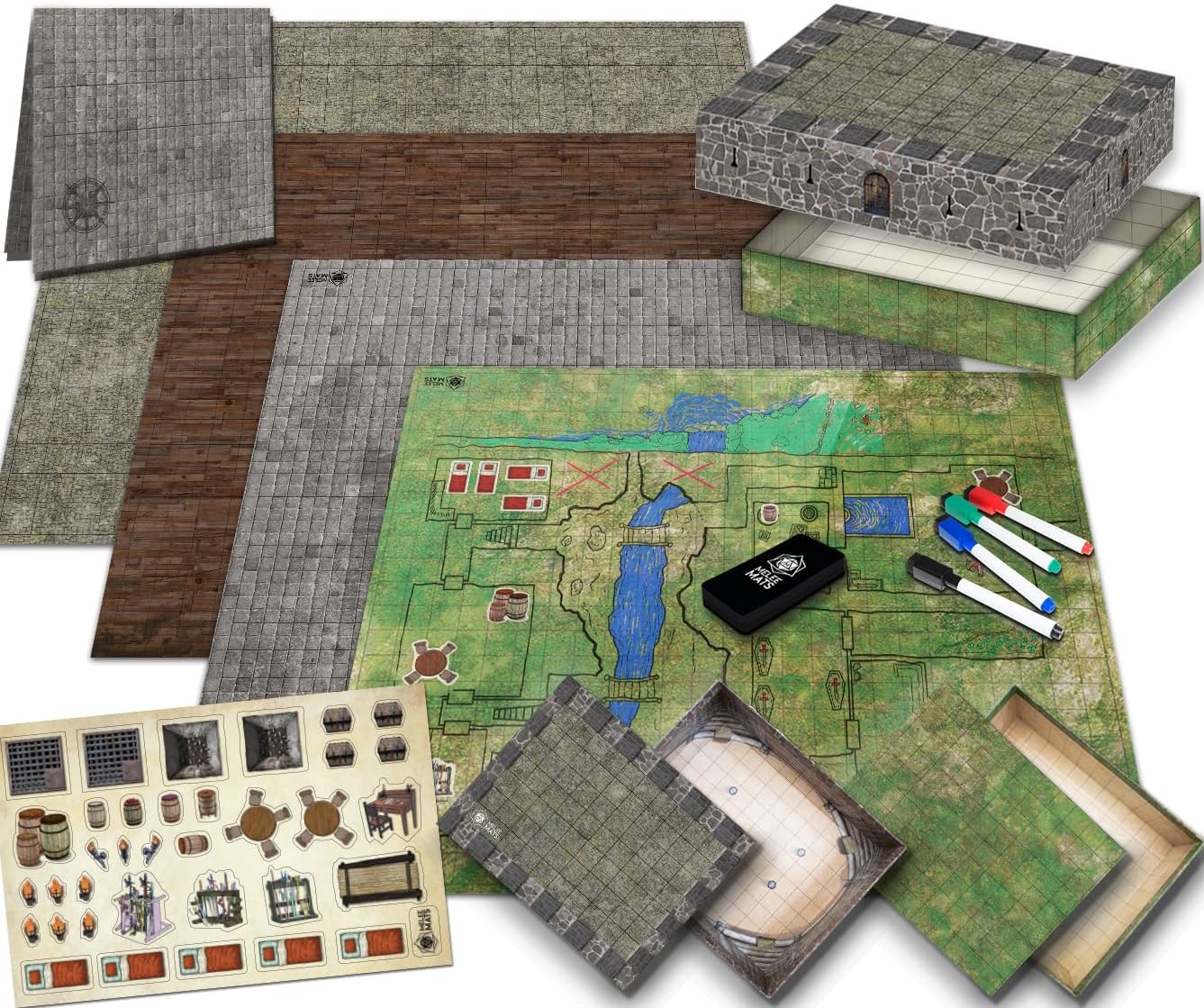 Melee Mats DND Map Starter Set