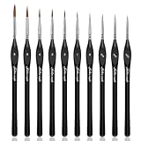 Golden Maple Detail Paint Brushes Set 10pcs