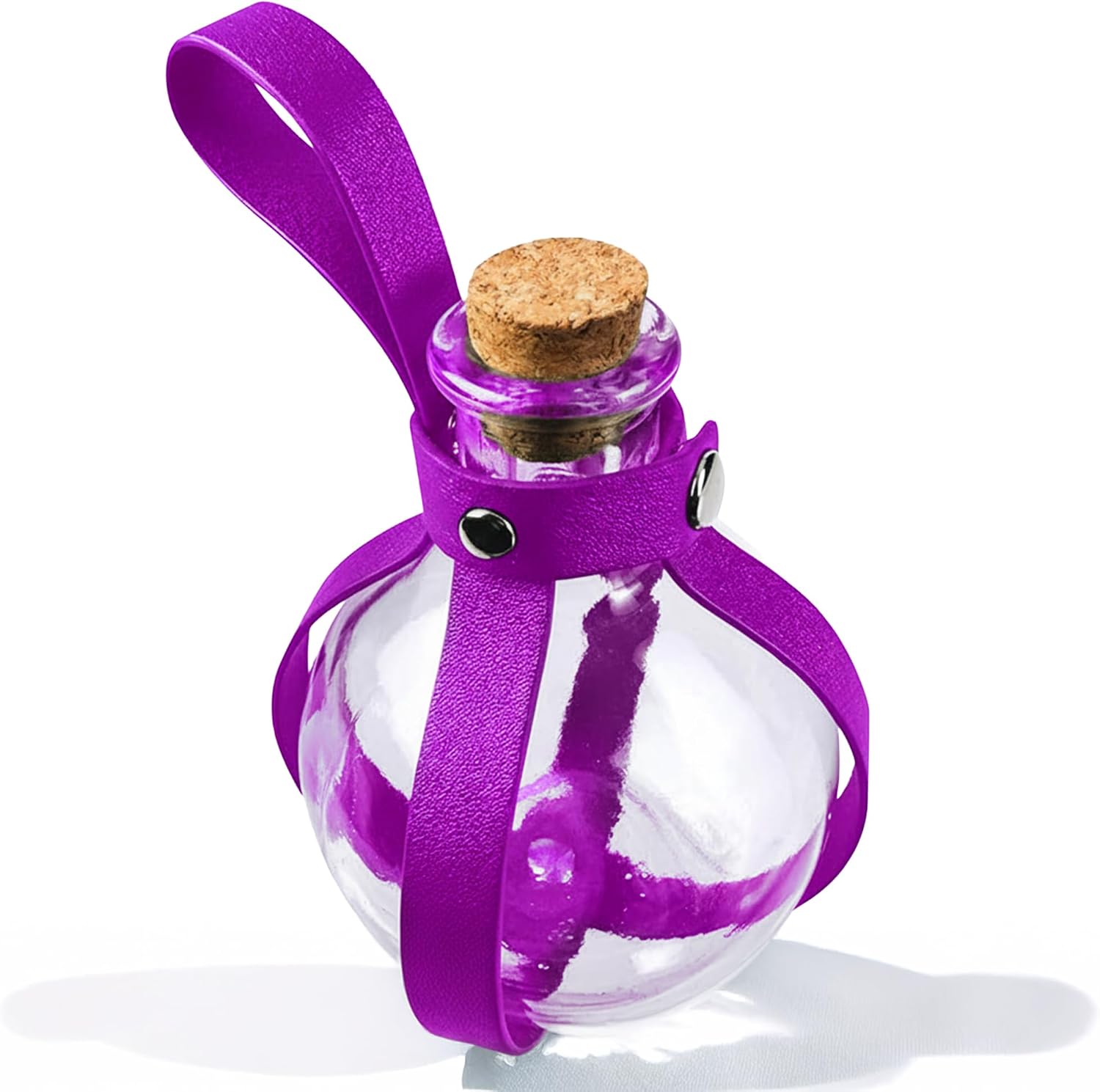 Wizard Potion Bottle with Leather Strap & Cork